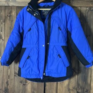 Pacific Trail Blue and Black Kids Puffer Jacket